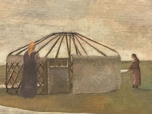 Mongolian Yurt (2007) Tempera